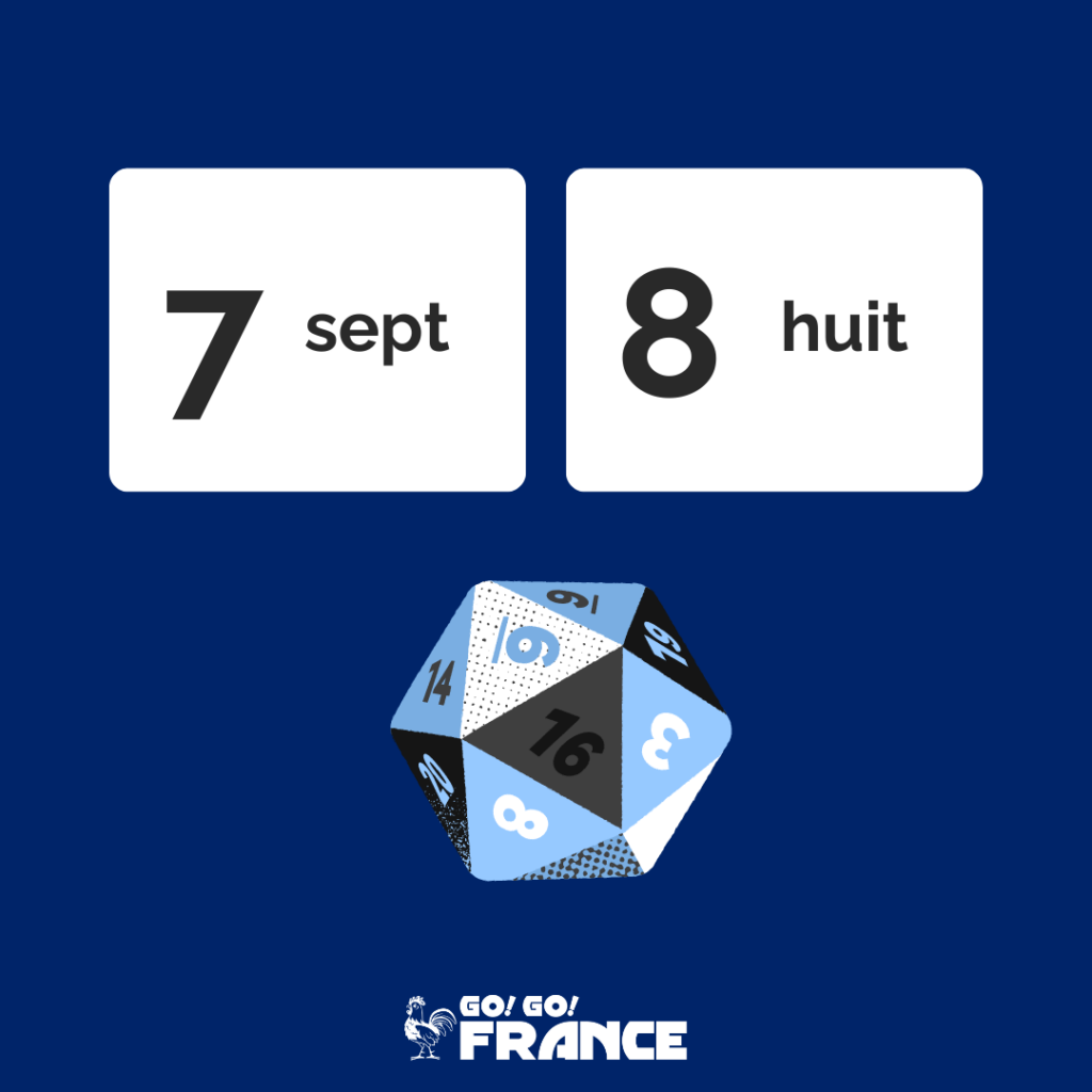 numbers in french